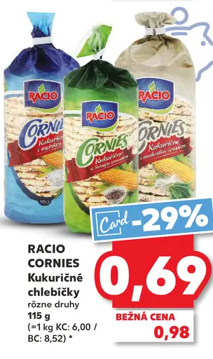 RACIO CORNIES Kukuričné chlebíčky