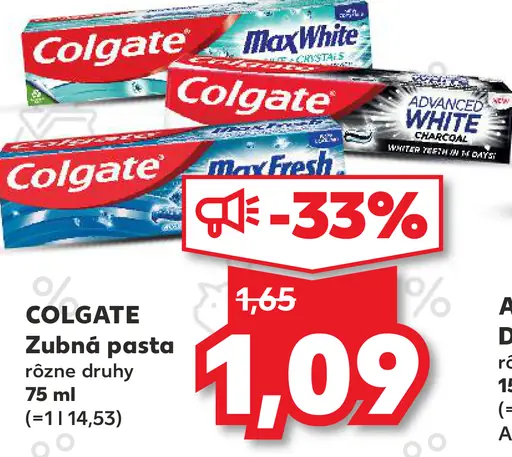 Colgate zubná pasta