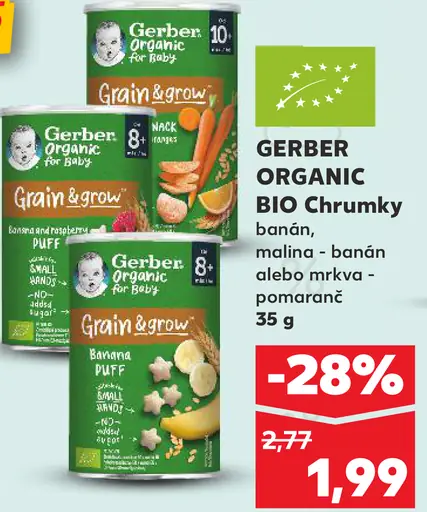 GERBER ORGANIC BIO Chrumky