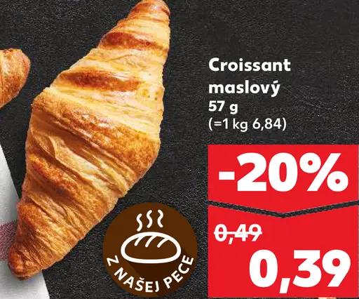 Croissant maslový