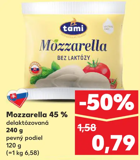 Mozzarella 45 %