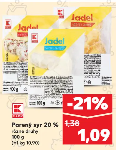 Parený syr 20 %