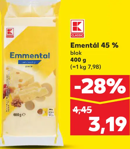 Emmentál 45 %