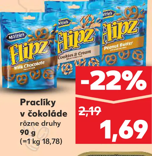 Flipz Milk Chocolate