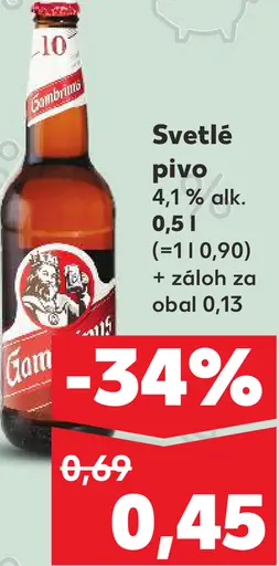 svetlé pivo