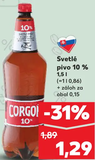 Svetlé pivo 10 %