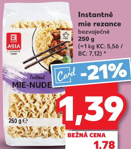 Instantné mie rezače bezvaječné