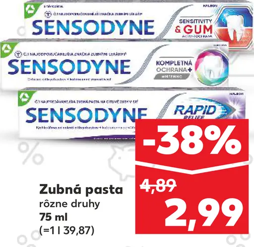 Zubná pasta Sensodyne