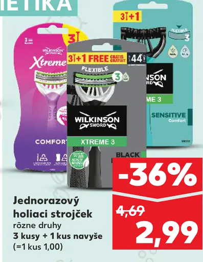 Jednorazový holiaci strojček