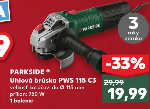 Uhlová brúška PWS 115 C3