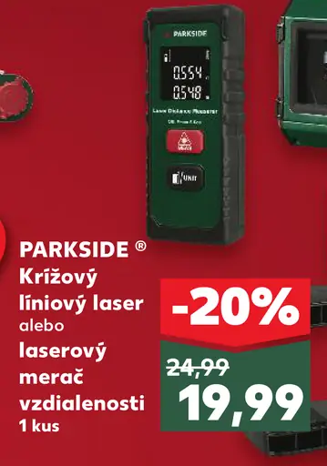 Krížový líniový laser alebo laserový merac vzdialenosti