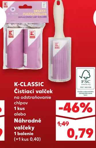 K-CLASSIC čistiaci valček