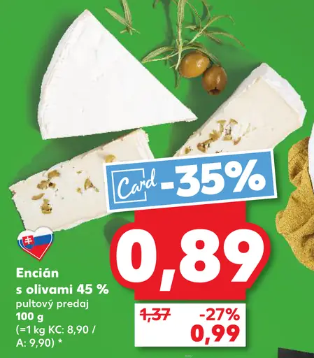 Encián s olivami 45 %