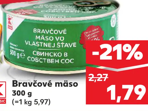 Bravčové mäso