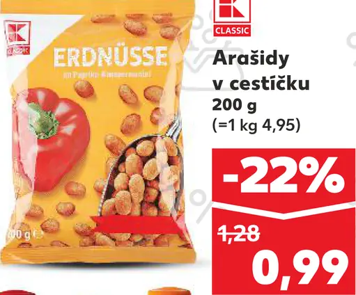 Arašidy v cestičku