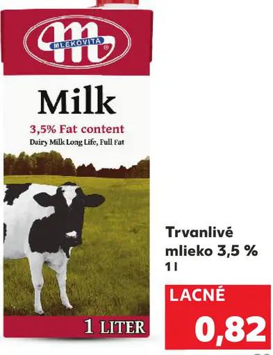 Trvanlivé mlieko 3,5 %