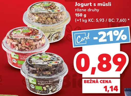 Jogurt s müsli