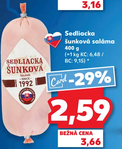 Sedliacka šunková saláma