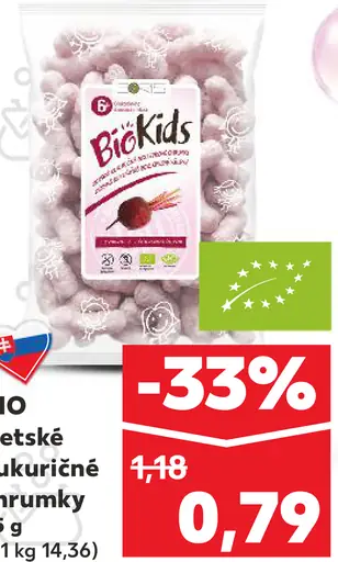 BioKids Pufované Celozrnné Pochutiny