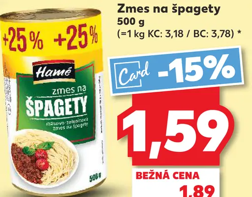 Hamé Zmes na špagety