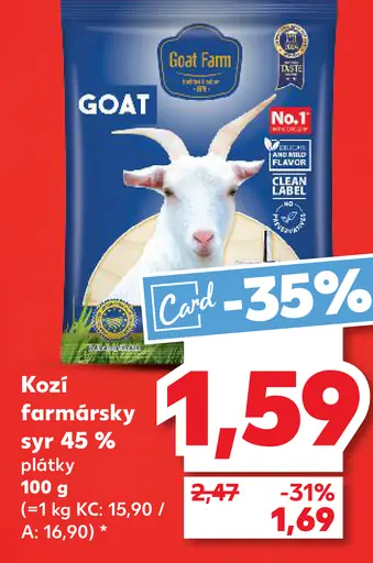 Kozí farmársky syr 45 %