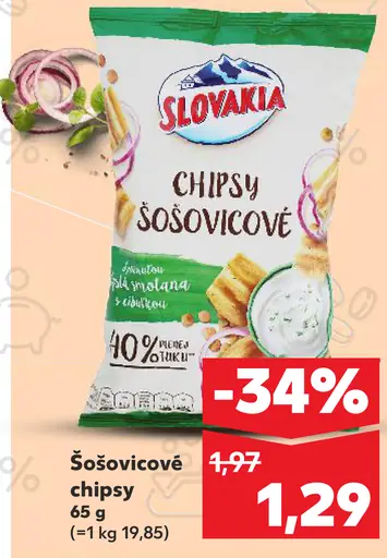 Šošovicové chipsy