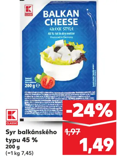 Syr balkánskeho typu 45 %