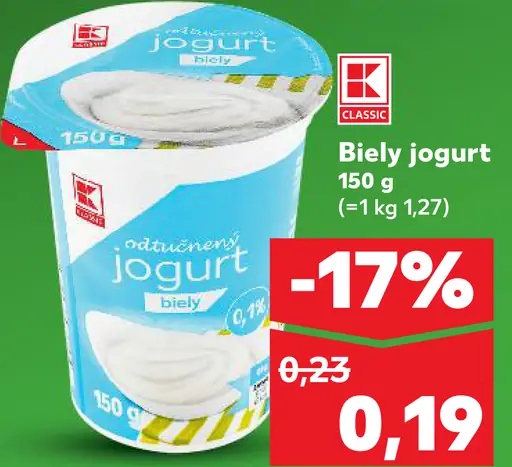 Biely jogurt