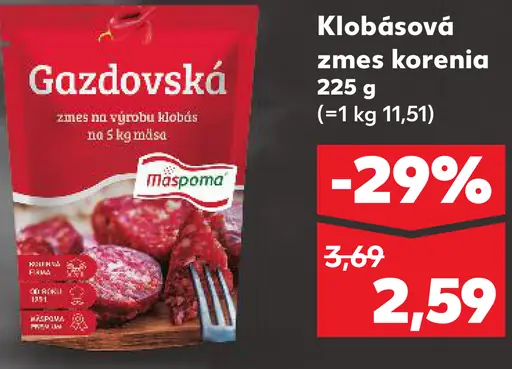 Klobásová zmes korenia