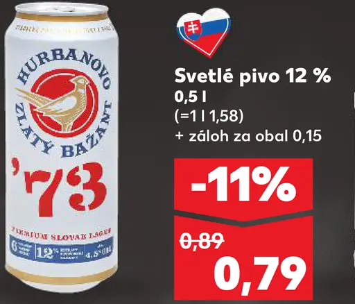 Svetlé pivo 12 %