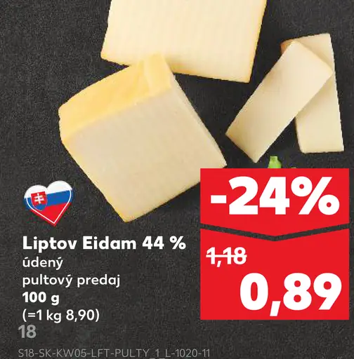 Liptov Eidam 44 %