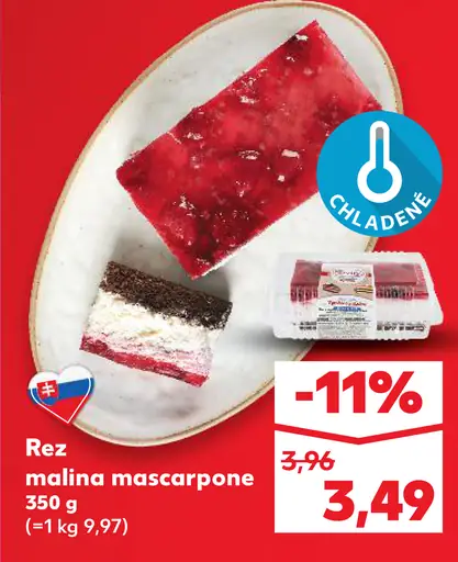 Rez malina – mascarpone