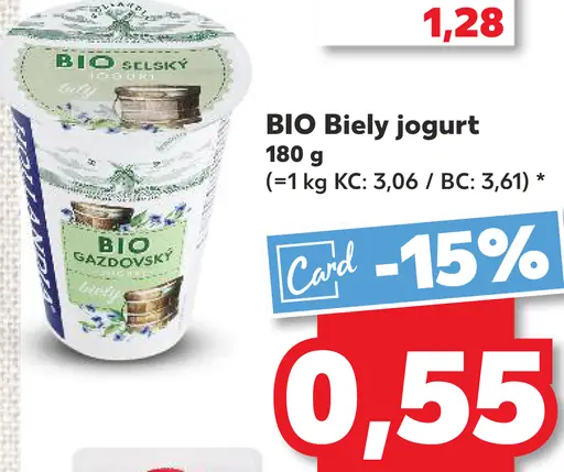 BIO Biely jogurt