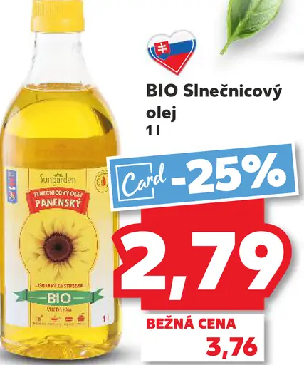 BIO Slnečnicový olej