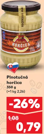 plnotučná horčica