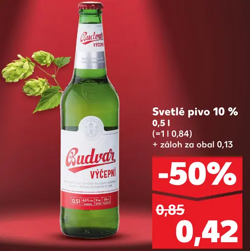 Svetlé pivo 10 %