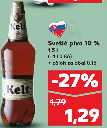 Svetlé pivo 10 %