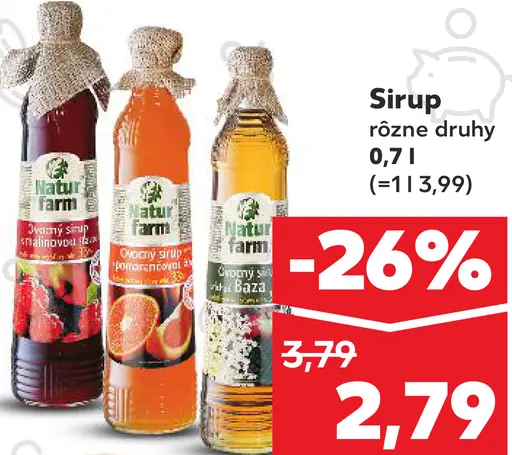 Sirup r ôzne druhy