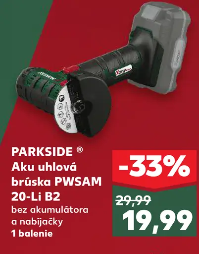 Aku uhlová brúska PWSAM 20-Li B2