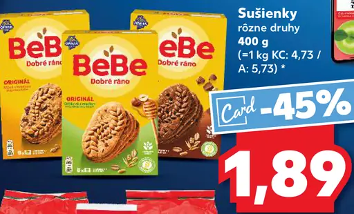 Bébé sušienky dobré ráno