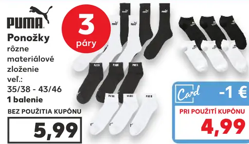 Puma ponožky