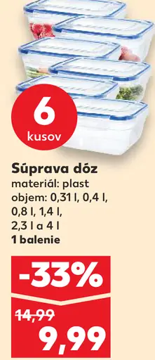 Súprava dóz