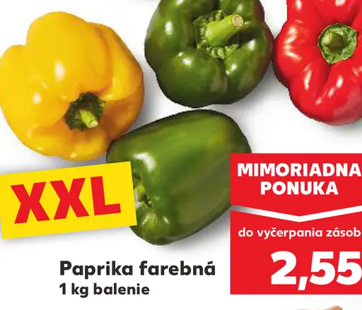 Paprika farebná