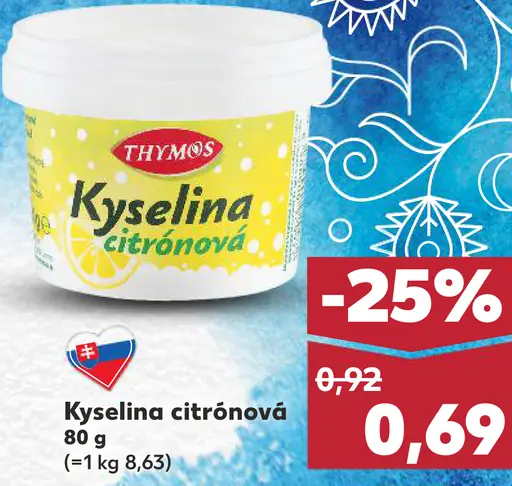 Thymos Kyselina citrónová