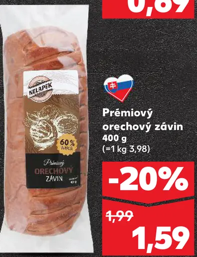 Náša Prémiový orechový závin