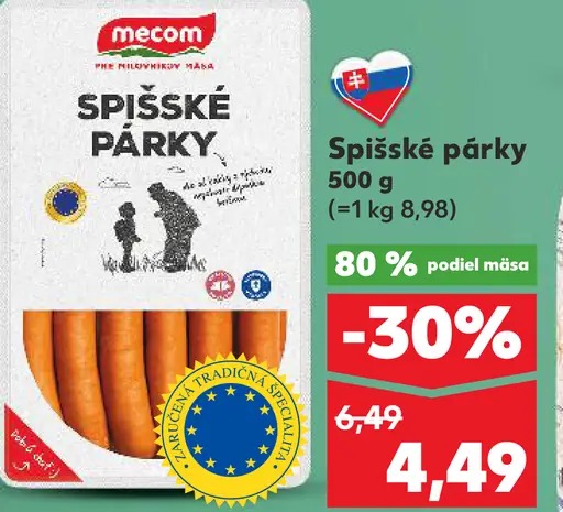 Mecom Spišské párky