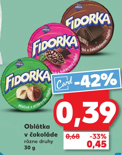 Fidorka Oblátka v čokoláde