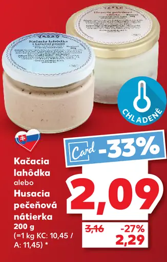 Kačacia lahôdka alebo Husacia pečeňová nátierka