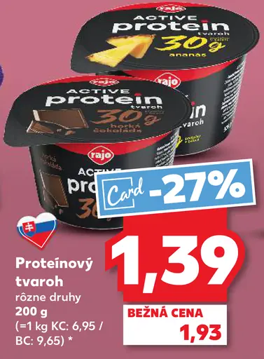 Rajo Proteínový tvaroh