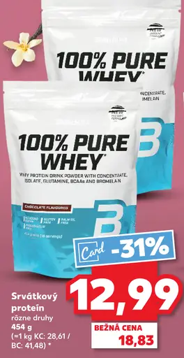 100% Pure Whey Srvátkový protein